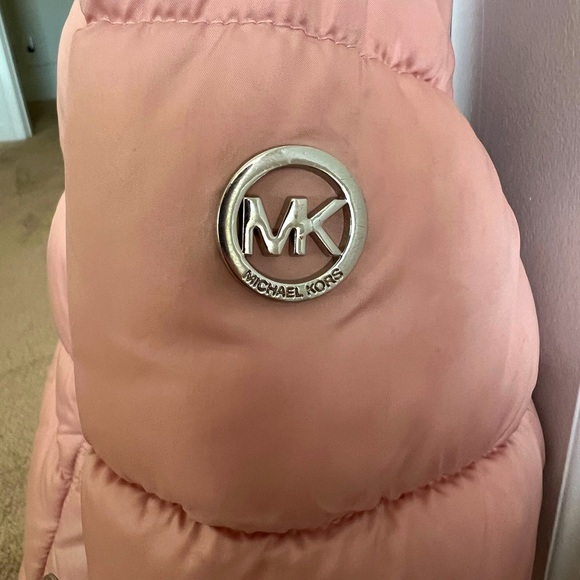 Michael Kors Girls Puffer Hooded Jacket - Picture 3 of 4